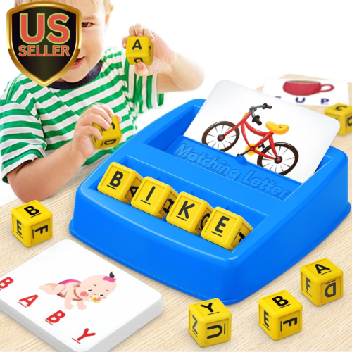 Educational Toys for 3 4 5 Year Old Boys Gift, Matching Letter Game Preschool...