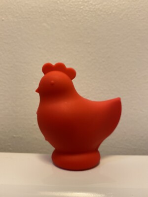 Chicken Egg Yolk Separator Silicone Swallow Release Cartoon Funny Kitchen Red