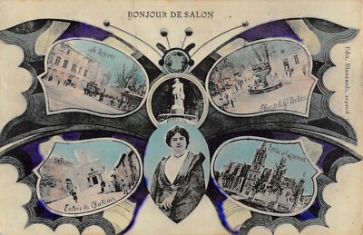 Old postcard 13 Bonjour de Salon de Provence
