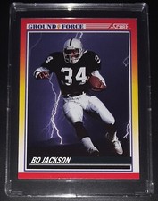1990 BO JACKSON - GROUND FORCE 10 Of 12 Score NFL Football Card #330