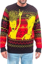 Adult Unisex MTV Beavis Butthead Mike Judge Head Banging Ugly Christmas Sweater