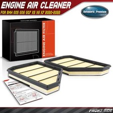 2x Engine Air Filter for BMW G05 G06 G07 X5 X6 X7 2020-2022 Alpina XB7 V8 4.4L