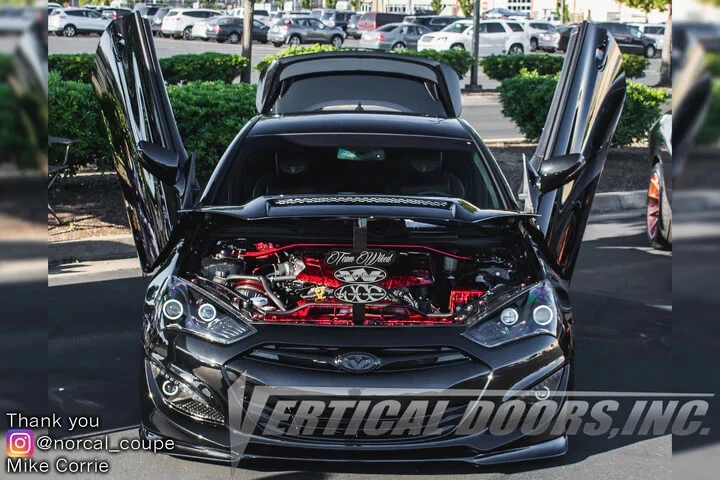 Hyundai Genesis Coupe 2009-2015 parafuso em portas Lambo portas verticais Inc - Imagem 3 de 4