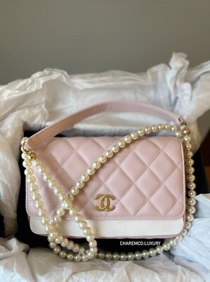 chanel pearl wallet