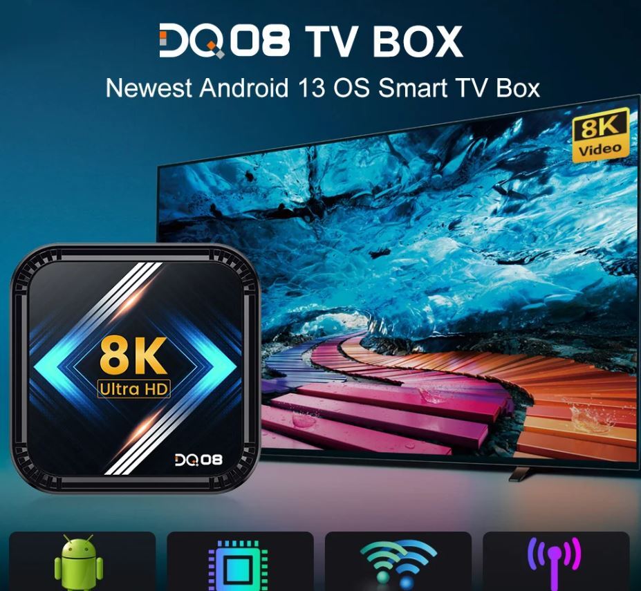 DQ08 RK3528 Smart TV Box Android 13 Quad Core Cortex A53 DQ08 RK3528 Smart TV Box Android 13 Quad Core Cortex A53