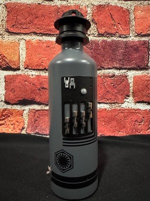 Disney Parks Star Wars Galaxy's Edge First Order Droid Water Bottle New w/ flaw!