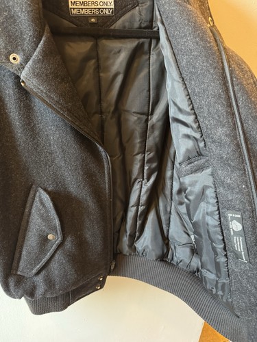 Members Only Men’s Bomber Jacket Size 40 - Picture 3 of 4