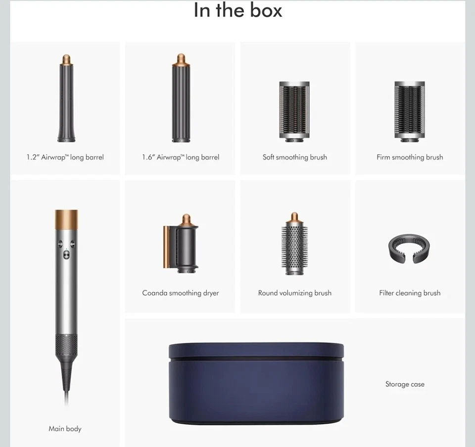 Genuine Dyson Airwrap Multi-Styler Complete Long Nickel/Copper OPEN BOX - Image 4 of 4