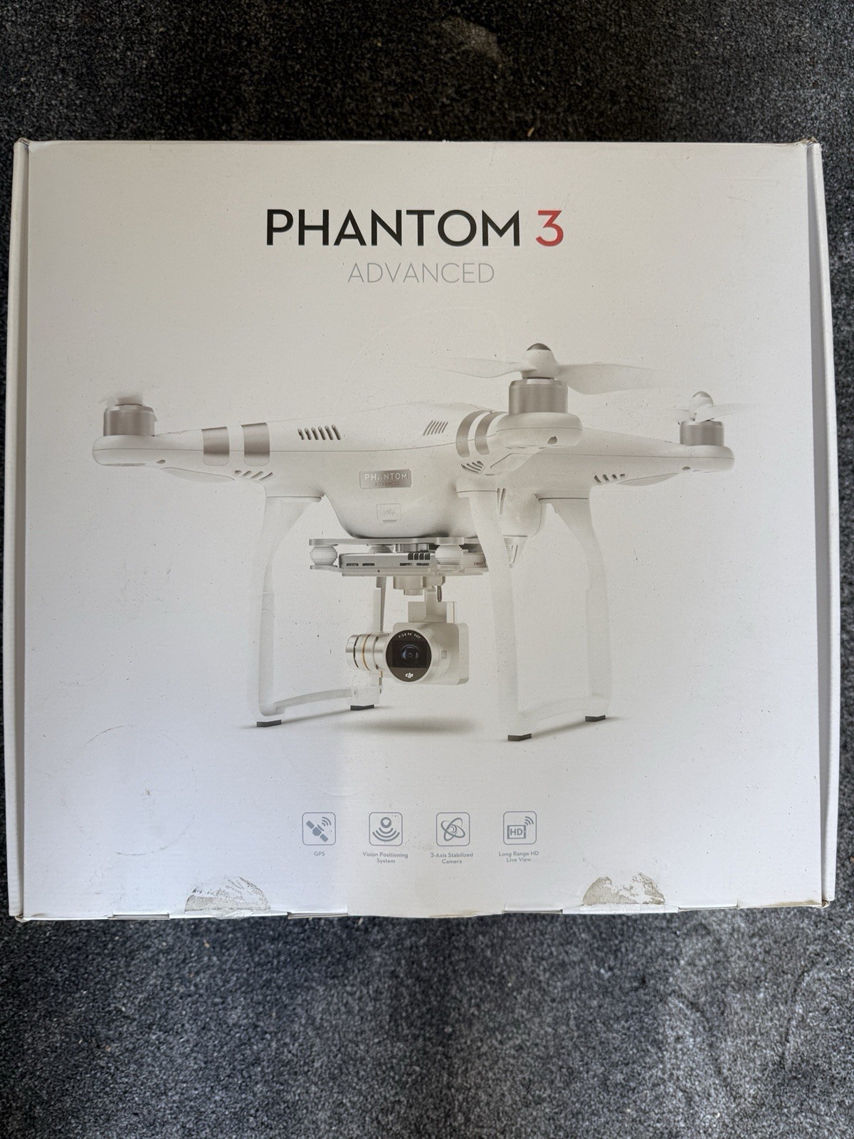 DJI Phantom 3 Advanced Quadcopter Drone With Box And Accessories, Ready to Fly