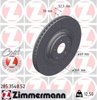 2X Zimmermann Bremsscheibe Sport Z 285.3548.52 FüR Hyundai I30 PDE PD Pden Kona