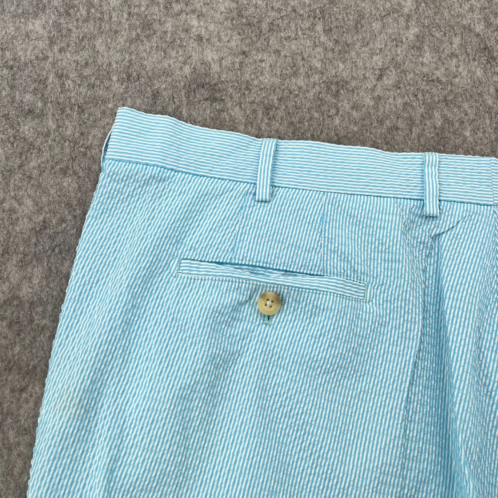 Peter Millar Current Blue Striped Seersucker Perf… - image 11