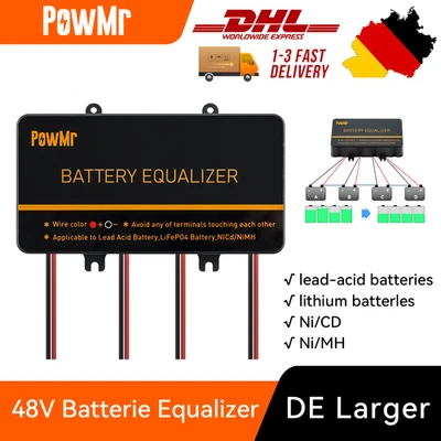 PowMr Battery Equalizer 24/48V HA02 AGM Lithium Batterie Balancer Ladegerät Akku
