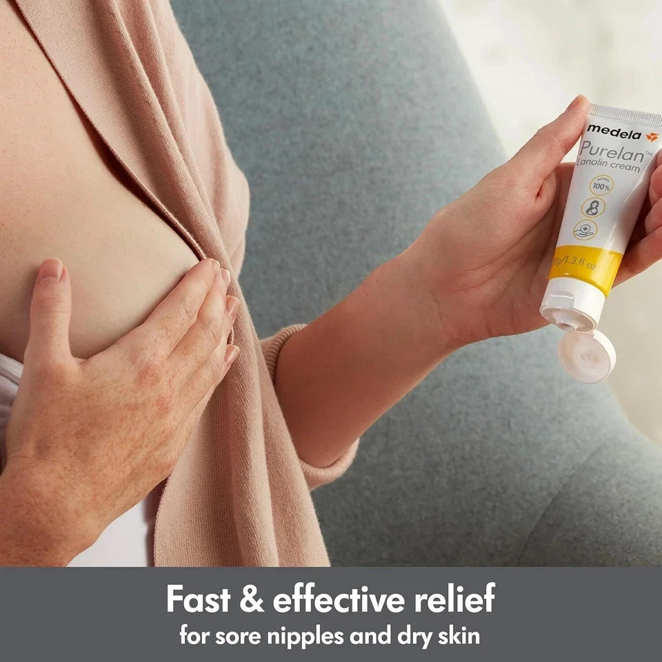 Medela Purelan Lanolin | Safe for Breastfeeding Baby | 100% Natural Nipple Cream - Image 4 of 4