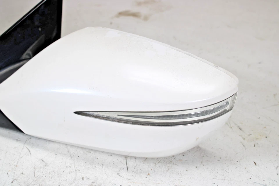 Espejo retrovisor de puerta eléctrico Hyundai Azera 2012-2013 conductor izquierdo fabricante original blanco perla 6 cables Foto 4 de 4