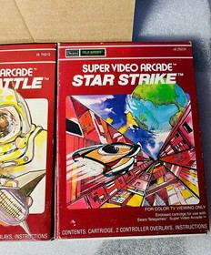 INTELLIVISION LOT OF 3 CIB SEARS TELE-GAMES SPACE BATTLE/SPACE HAWK/STAR STRIKE