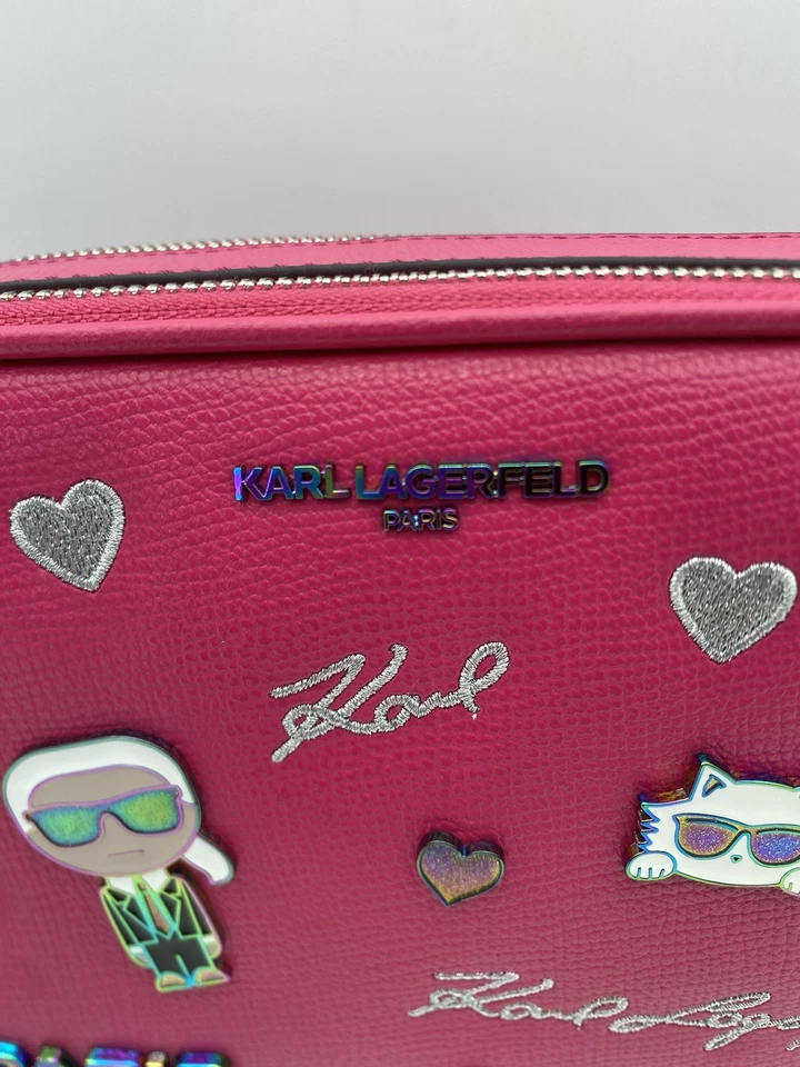 Bandolera/cámara fucsia Karl Lagerfeld Maybelle  Foto 4 de 4