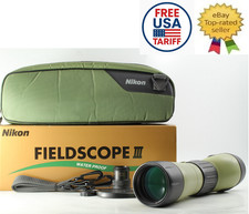 Boxed N.MINT Nikon Fieldscope D 60 P Waterproof w/Eyepice 20x/25x from JAPAN