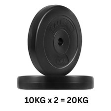 Weight Plates 1 Inch Vinyl 10KG Standard Dumbbell Barbell Home Gym Fitness Set