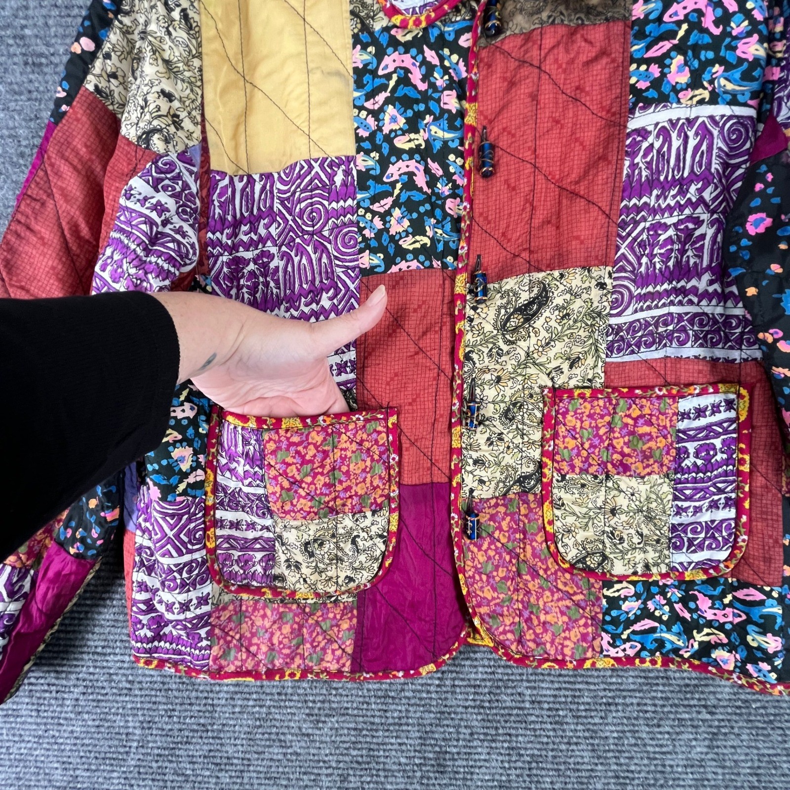 Unbranded Reversible Patchwork Quilted Jacket Wom… - image 6