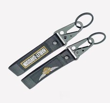Harley Davidson Black Double Sided Key Chain Key chain Fob Ring Laynard Belt
