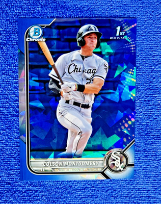 2022 Bowman Chrome Sapphire Edition Colson Montgomery #BCP-71 1st Rookie MINT  