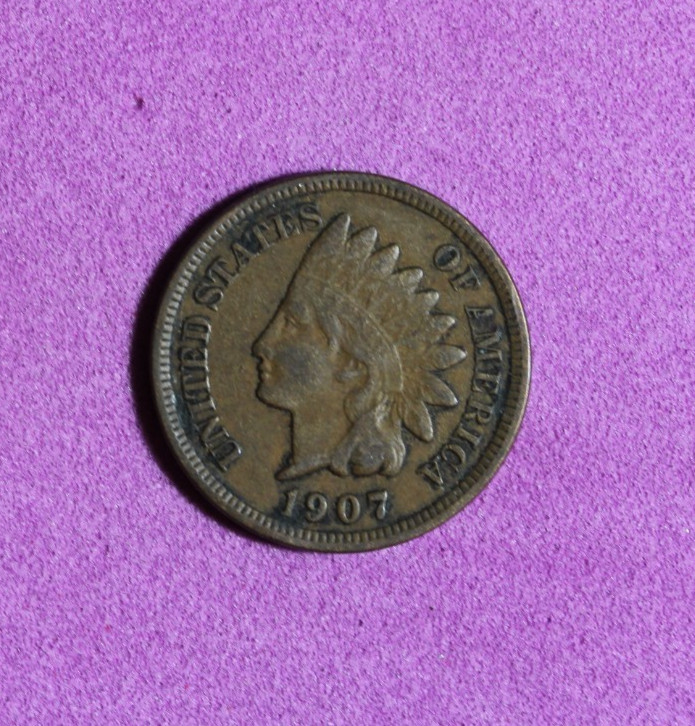 1907- Indian Head Cent Penny #P34905