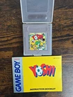 Yoshi (Nintendo Game Boy, 1991) Cartridge And Manual Only – Tested & Working