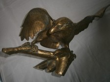 Antiker Adler Greifvogel aus Messing o. Bronze Tier Figur Statue Skulptur 3660 g