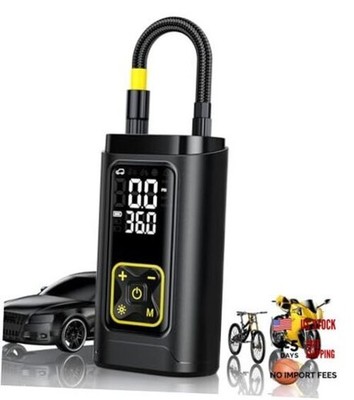 Tire Inflator Portable Air Compressor for Car Tires with Gauge, 150PSI Black