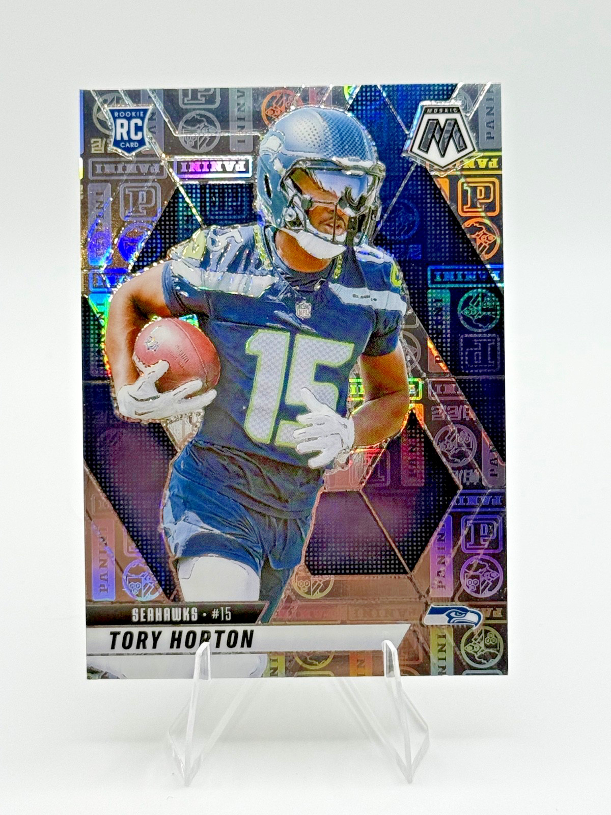 2025 Panini Mosaic #396 Tory Horton Silver Knight #/149 Rookie Seattle Seahawks