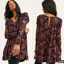 Free People patterned Hello Lover tunic mini dress