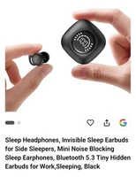 Sleep Headphones, Invisible Sleep Earbuds for Side Sleepers, Mini Noise Block...