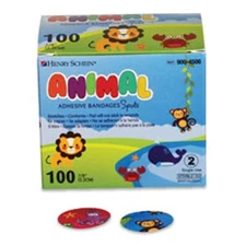 Henry Schein Animal Adhesive Bandage Spots 7/8 inch - Box of 100