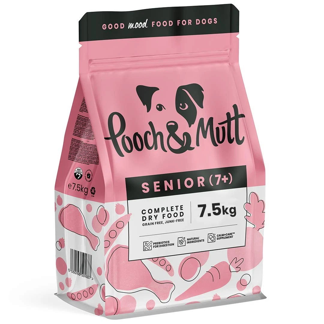 Pooch & Mutt - Complete Senior Dry Dog Food (Grain Free), Chicken & Superfood