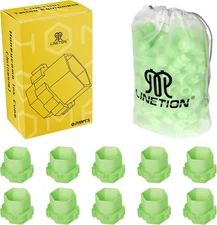 Tattoo Ink Caps for Tattooing Linetion Honeycomb Shape Spliceable Green 
