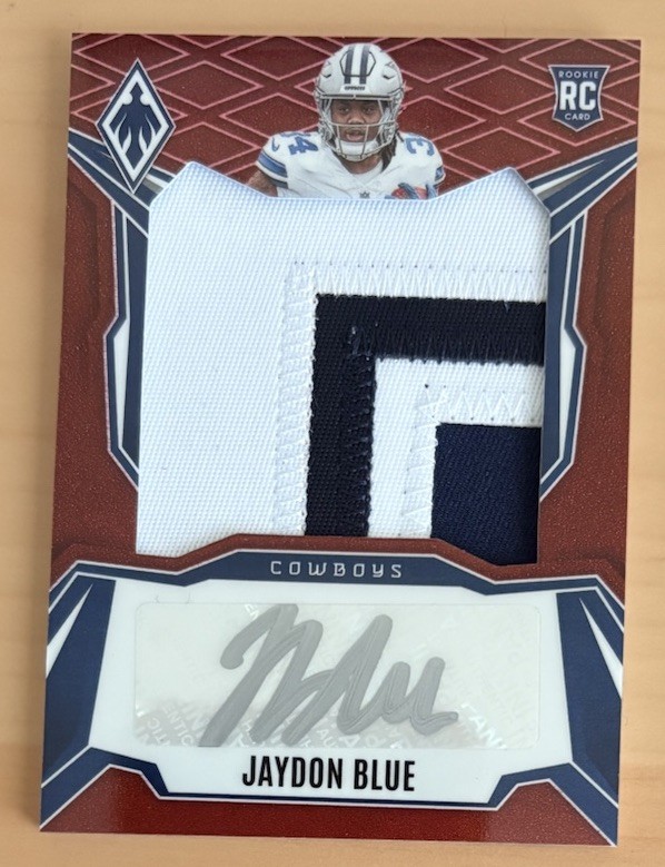 2025 Panini Phoenix Jaydon Blue Patch Auto Red 53/99 #RPS-JBE