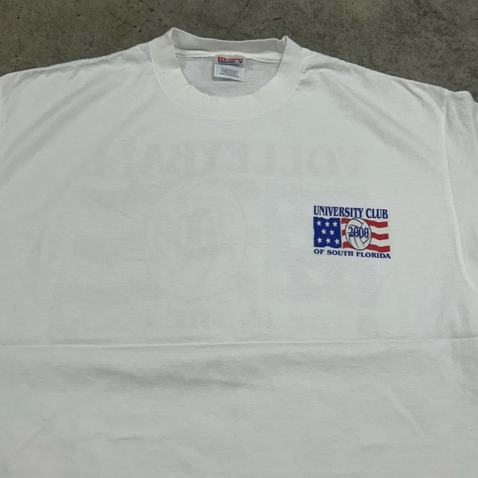 Vintage Volleyball Club University of South Florida Shirt Adult XL White 2000 - Image 2 of 4