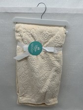 Disney Baby Winnie the Pooh Embossed Baby Yellow Blanket with Pooh's Head NEW