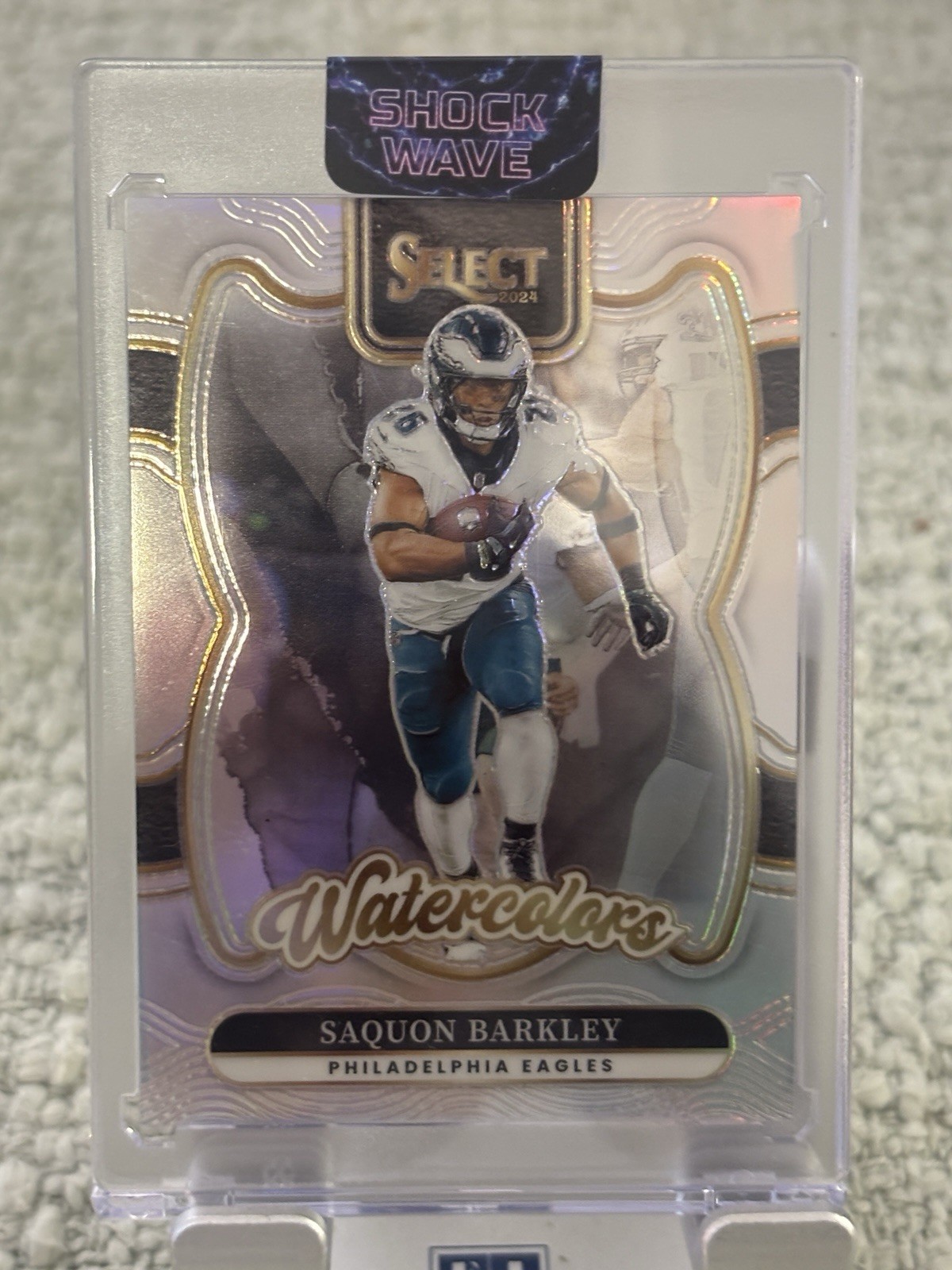 2024 Select SAQUON BARKLEY WATERCOLORS SSP Prizm Case Hit Eagles No. 14