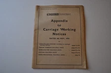 4 May 1970 Southern Region Appendix to Carriage Railway Working Notices