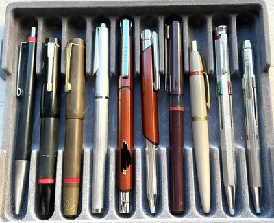 SOLD AS FOUND: 10 x Vintage ROTRING Stifte, inkl. Tikk Kuli, Mehrfarbkuli,#26-18