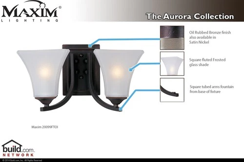 Maxim 20099 2 Light 7" Tall Vanity Light - Picture 3 of 4