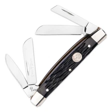 BOKER® Treebrand Congress Black Jigged Bone Classic Pocket Knife 1.97" D2 Blade