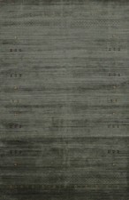 Enhance Any Room Area Rug 7x10 Featuring Subtle Details Green Wool Handmade Rug