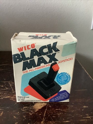 Vintage Wico Black Max Joystick for Atari or Commodore Rare CIB - Picture 2 of 24