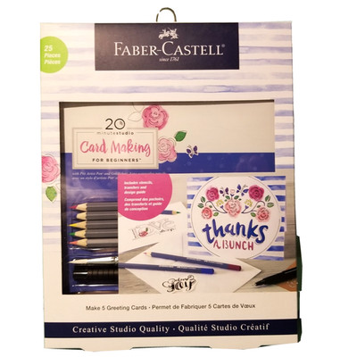 Faber-Castell 20 Minute DIY Card Making for Beginners Kit Studio Quality NEW