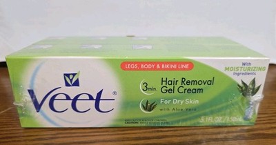 Veet Hair Removal Cream Dry Skin with Aloe Vera (150ml X 2 ) NEW SEALED