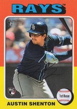 Austin Shenton 2024 Topps Heritage #637 RC Tampa Bay Rays