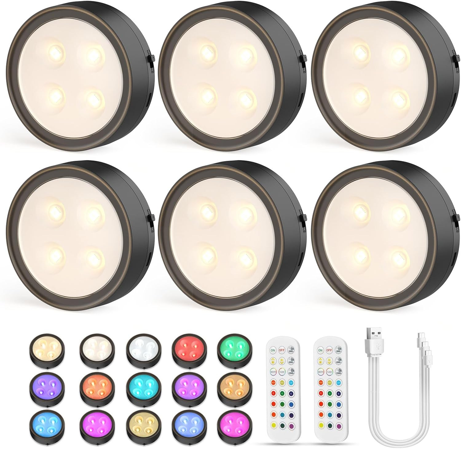 Lampe LED rechargeable cuisine sans fil sous meuble placard réglette USB Onumii