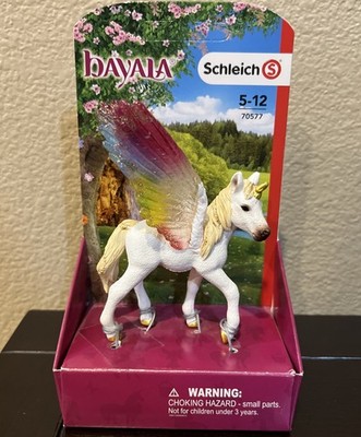 Schleich Winged Rainbow Unicorn Foal Bayala Toys Fantasy Figure - 70577 NEW